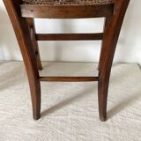 Rattan cane wooden chair