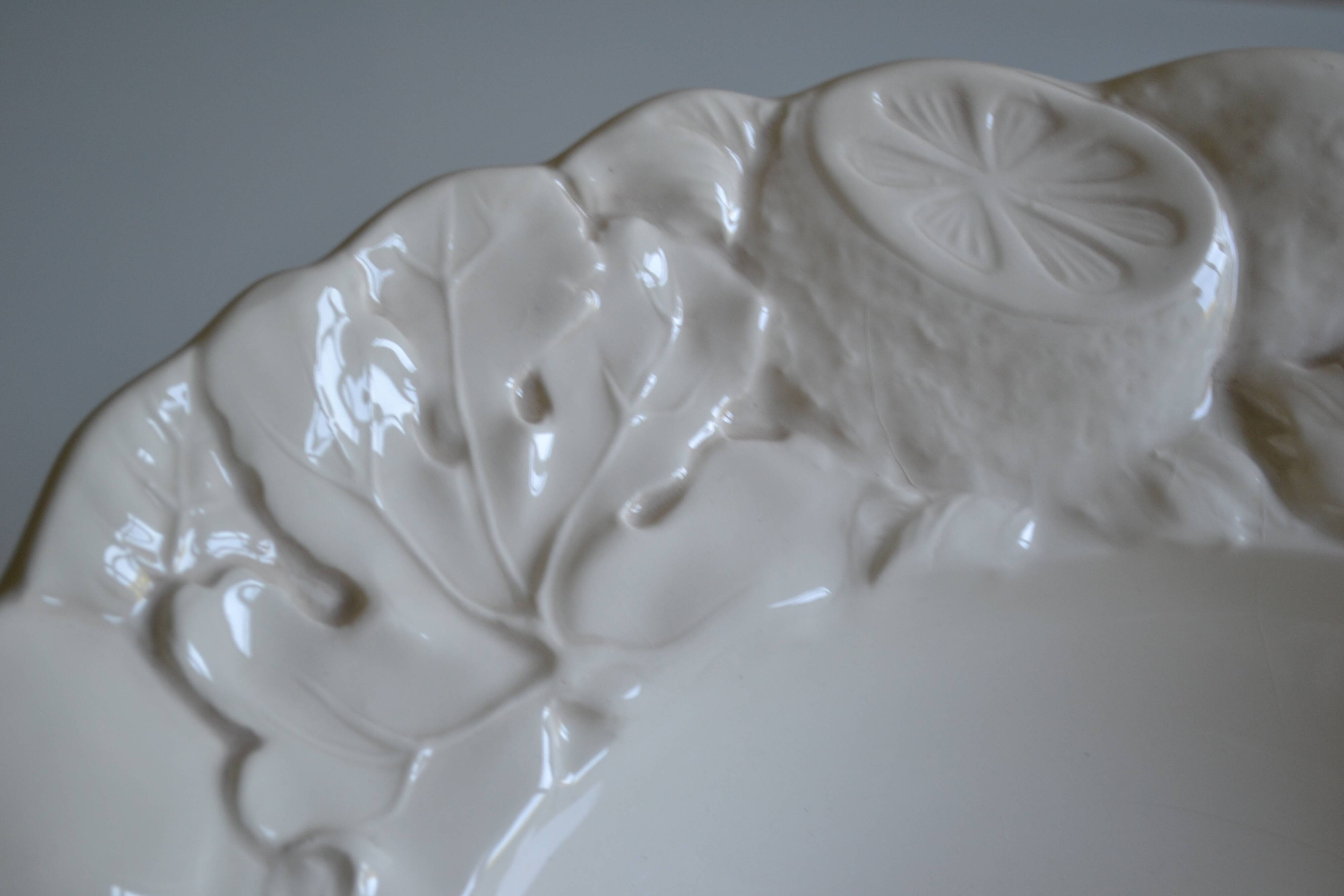 Geneviève Lethu "Mado" large earthenware slip bowl D: 38 cm