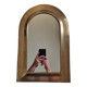 Original vintage Moroccan brass mirror, arch shape, 48 x 32 cm