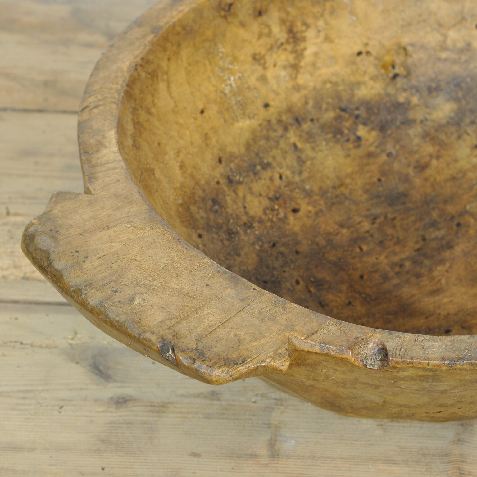 Handmade Wooden Dough Bowl, Early 1900s