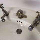 Porcelain sink washbasin on foot