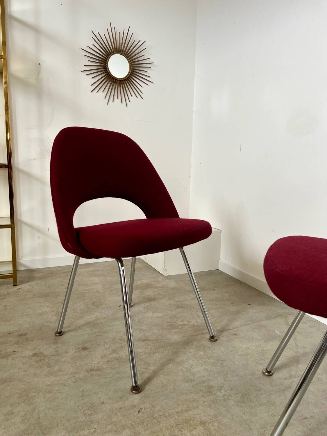 Lot 2 Old conference chairs 72 by Eero Saarinen Knoll International/ Wohnbedarf, 1968