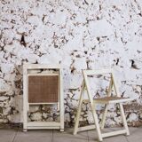 4 vintage folding cane chairs