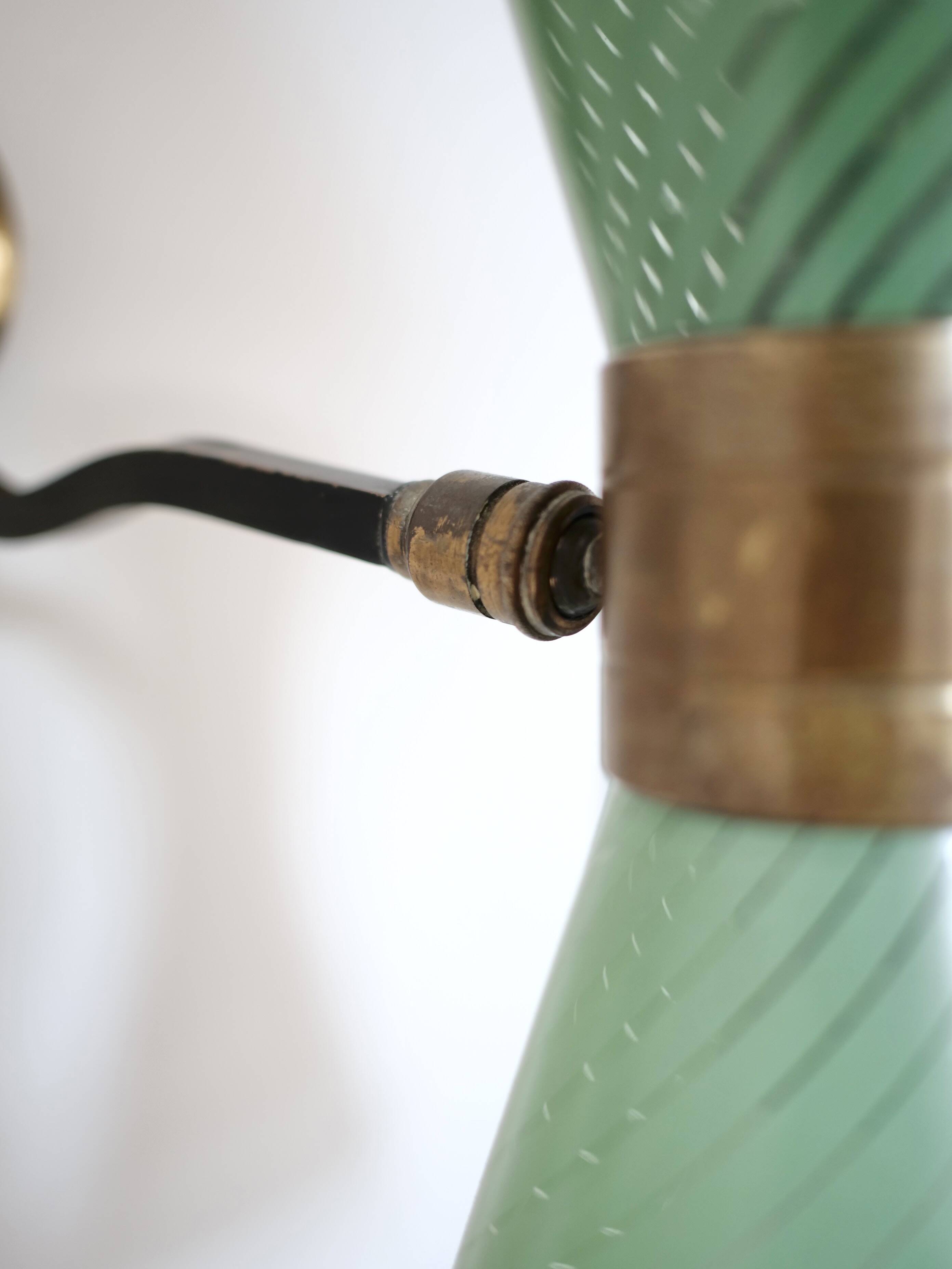 Diabolo glass wall lamp 1950