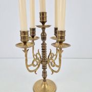 Bougeoir en cuivre rustique français, 1950