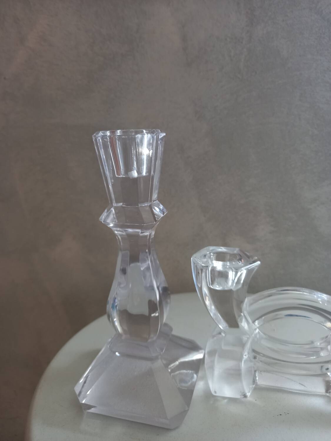 Crystal candle holder