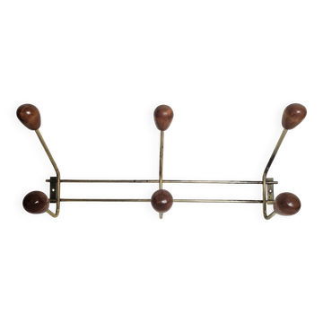 Vintage wall coat rack