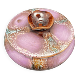 Purple round ceramic box