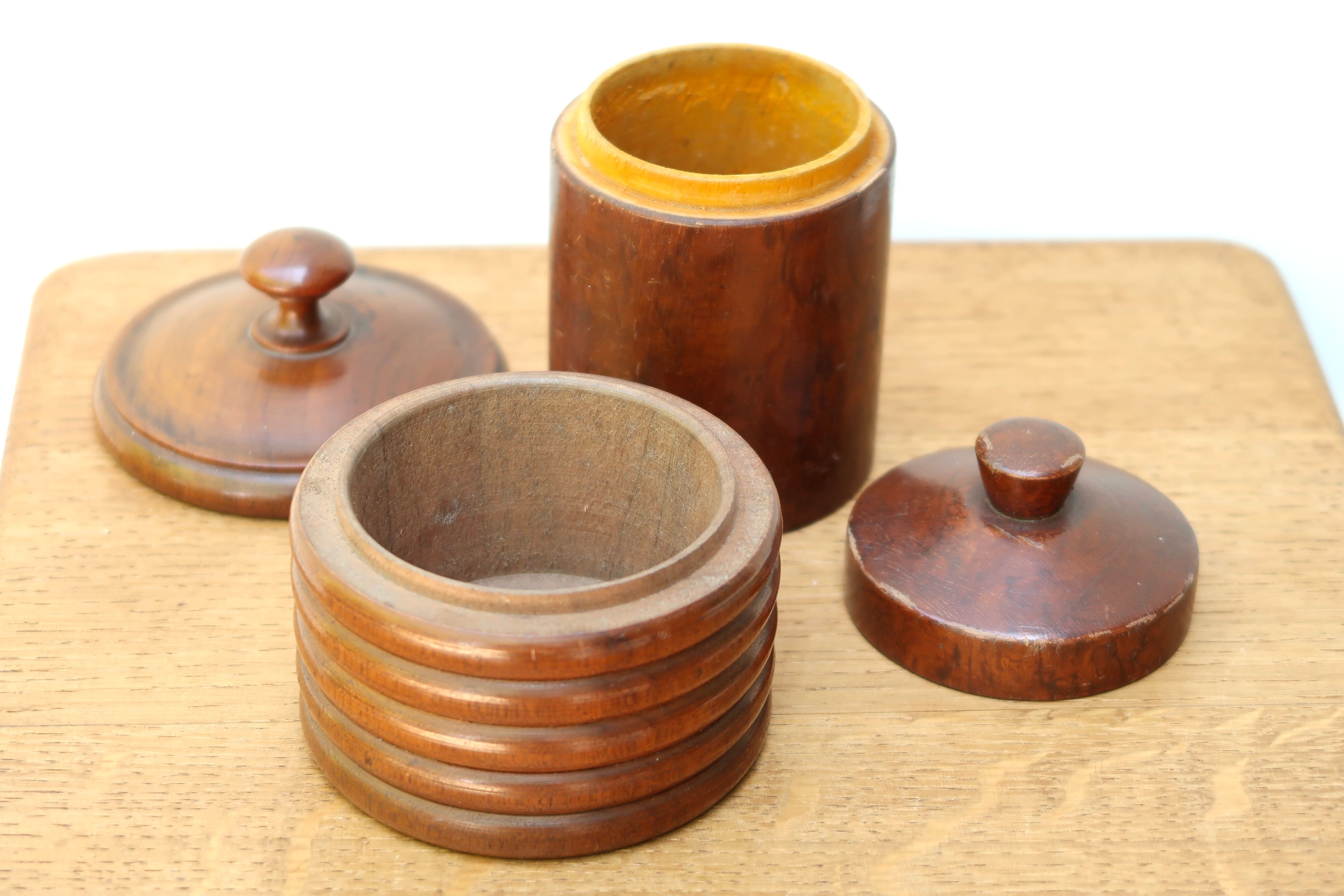 Two wooden boxes, 50s