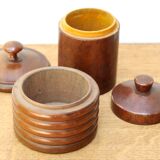 Two wooden boxes, 50s