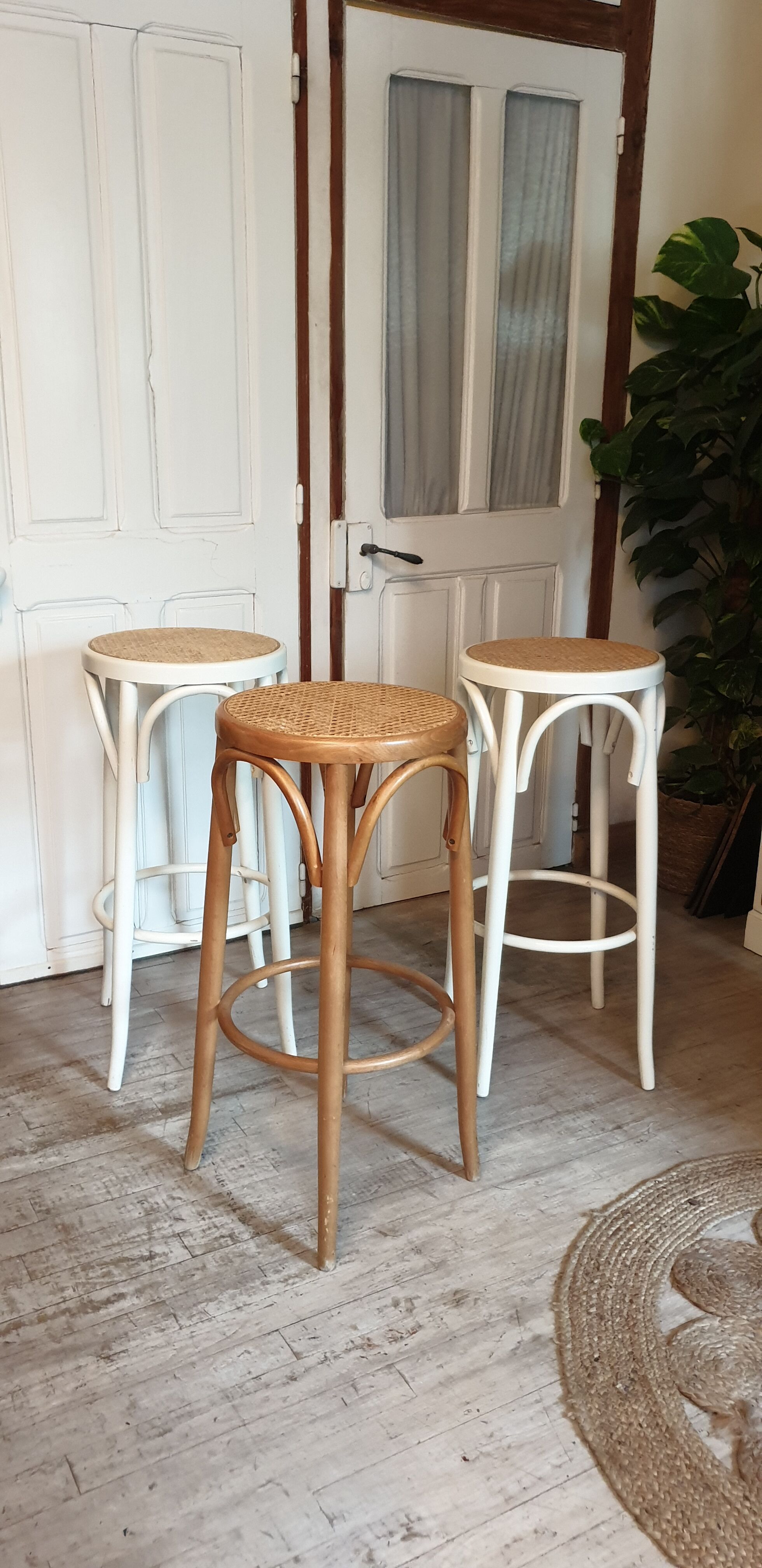 Trio of canned bar stools