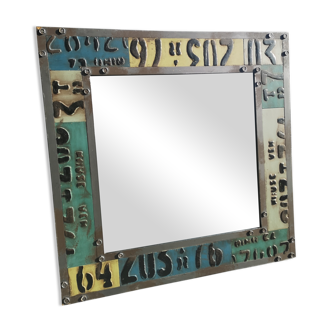 Industrial style mirror  76x76cm