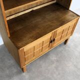 brutalist bookcase | wall cabinet | oak | 60s | Danish (2)