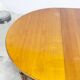 Louis XV round table + 3 extensions 115 cm max 2m50