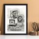 Vintage poster 30s Jaeger le Coultre Montre