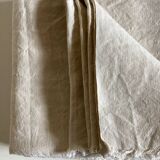 Farm tablecloth in raw linen canvas 19th L210cm