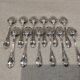 12 silver-plated coffee spoons by Christofle Marly, 13.6 cm