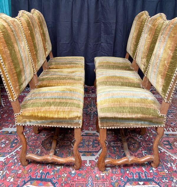 Lot de 6 chaise Louis XIV