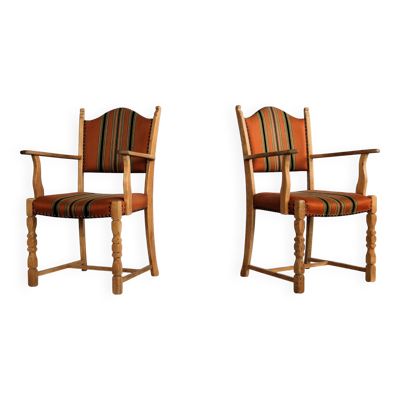 Chaises de salle à manger brutalistes   chaises vintage   danoises