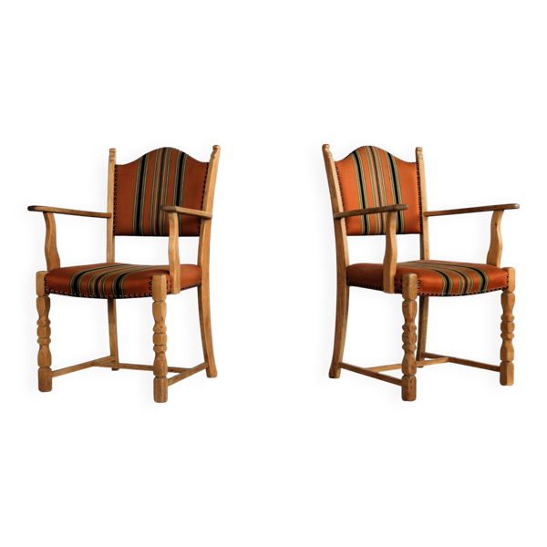 Chaises de salle à manger brutalistes   chaises vintage   danoises