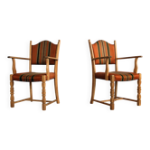 Brutalist dining chairs | vintage chairs | danish