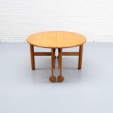 Extendable Beech Dining Table 1960s