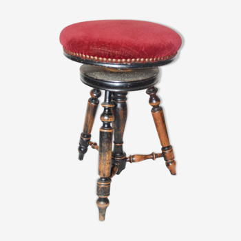 Tabouret de piano Napoléon III