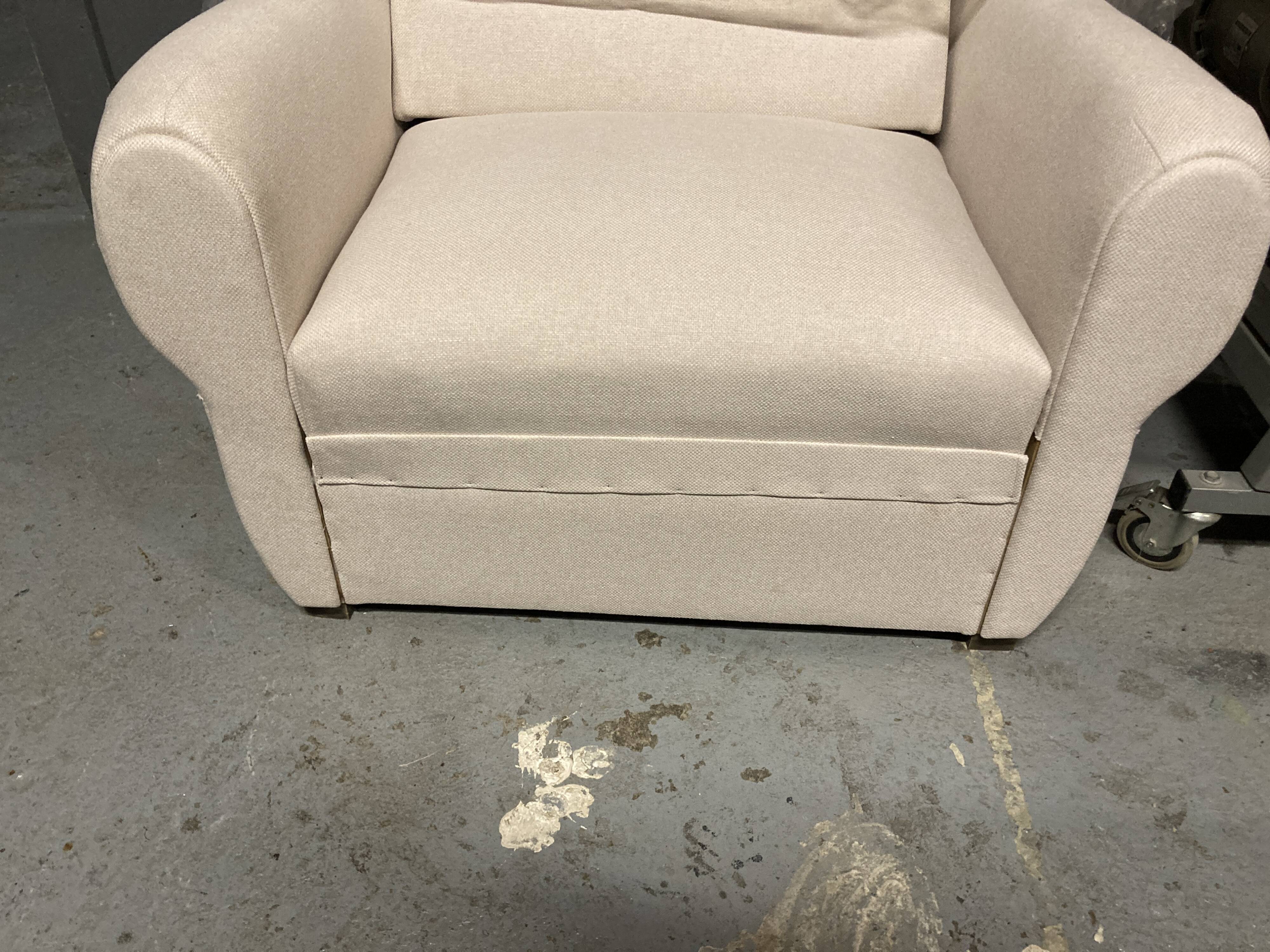 30's armchair with storage space under the seat