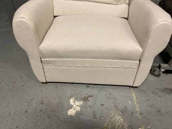 Fauteuil 30 's avec espace rangement sous assise