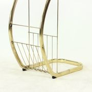 Side table in brass and glass, Italy, 1970.