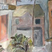 Huile sur panneau paysage