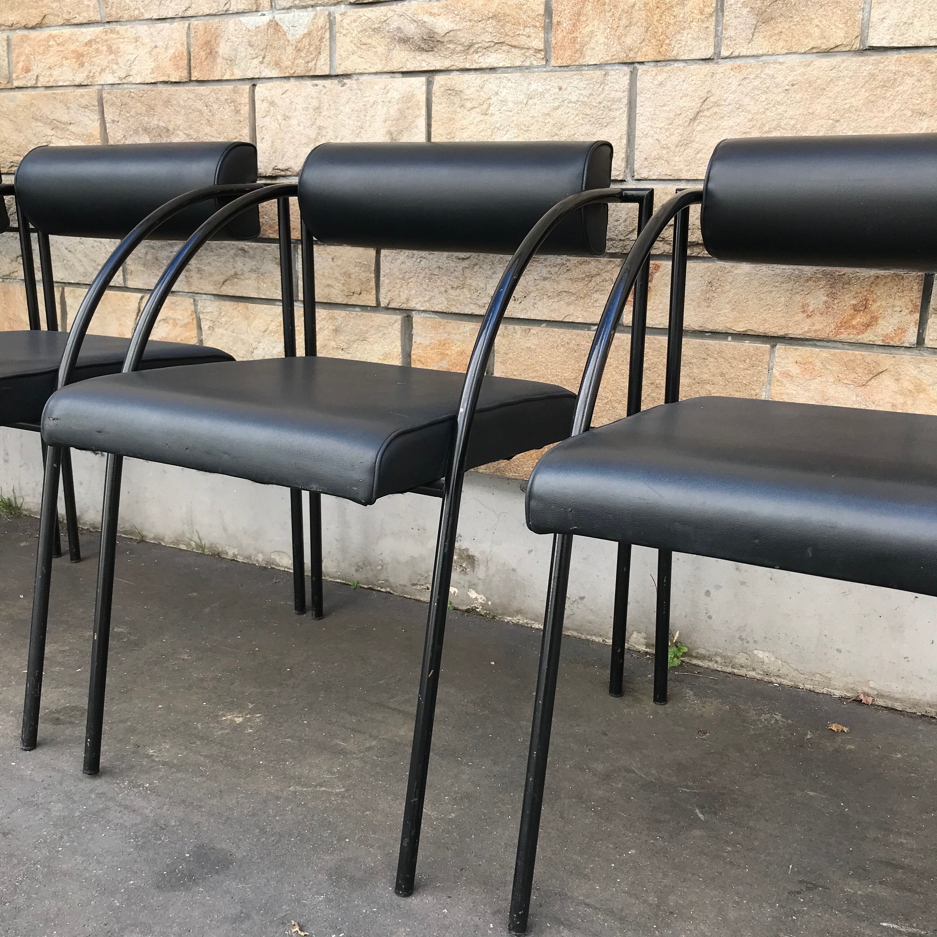 Four chairs by Rodney Kinsman for Bieffeplast, 1980