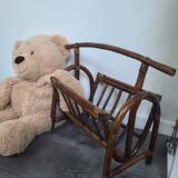 Bamboo magazine rack