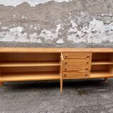 Vintage pine sideboard 1970 1980 Scandinavian style