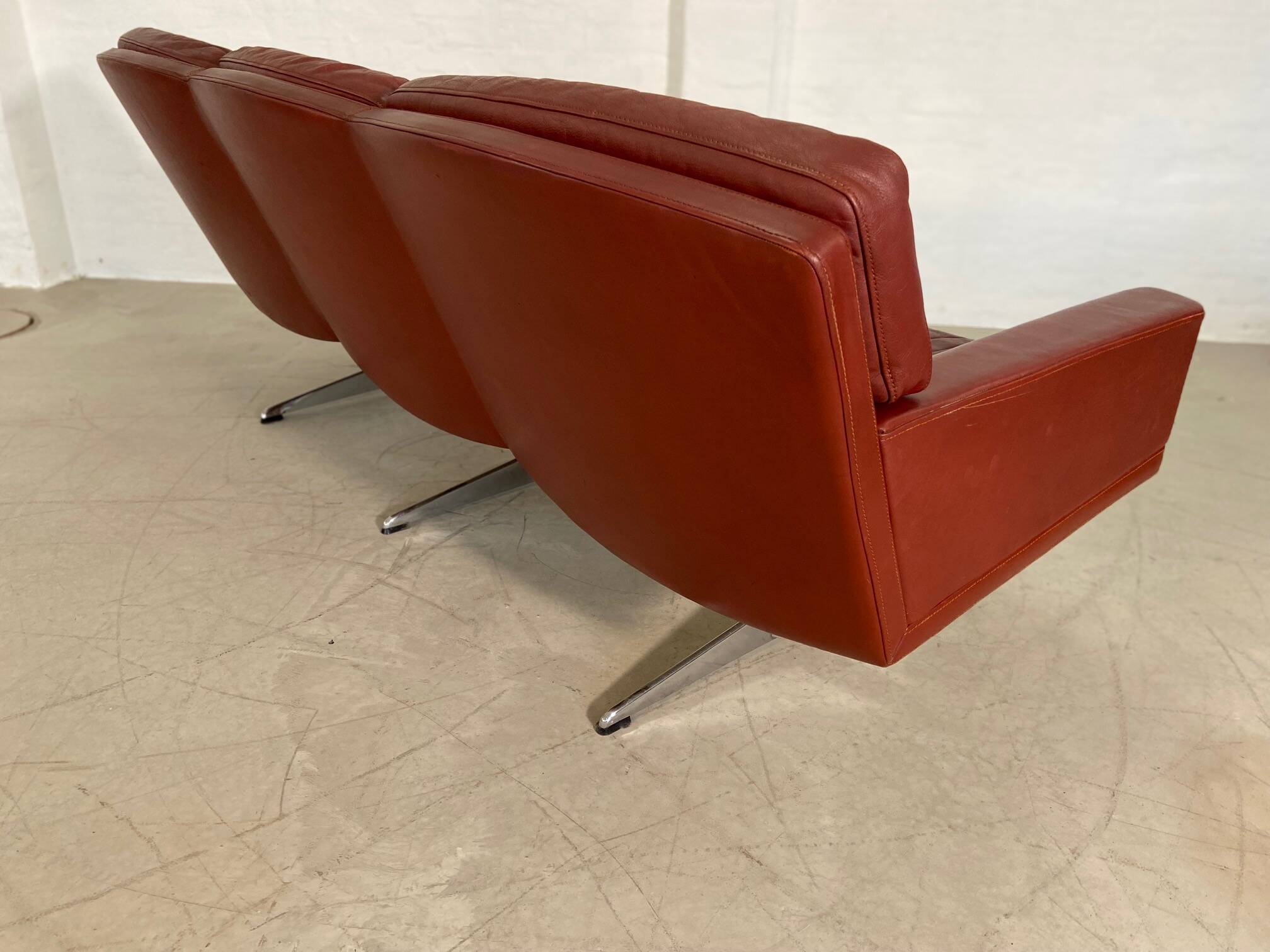 VINTAGE NORWEGIAN FREDERIK KAYSER FOR VATNE MØBLER 3 PERSON SOFA 1970,s