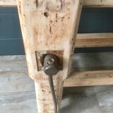 Antique workbench in light wood