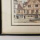 Tableau Ink and pastel - Dijon Place François-Rude - E Poinet