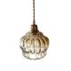 Vintage amber glass pendant light