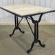 Bistro table - modern work, cast iron base