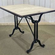 Bistro table - modern work, cast iron base