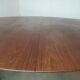 Scandinavian extendable round dining table in teak