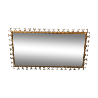 Golden rectangular mirror
