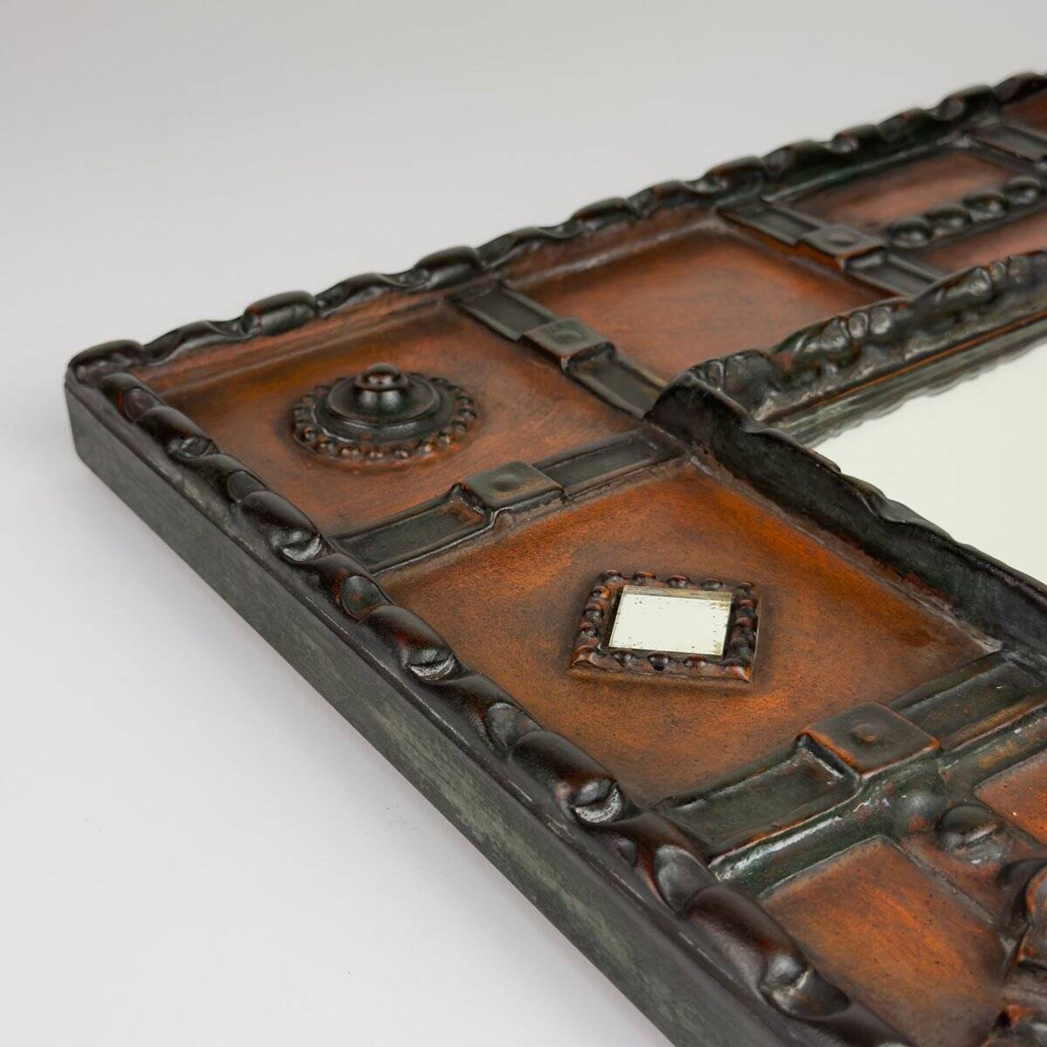 Vintage wall mirror by Palladio, Italy, 1960s