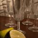 8 flûtes à champagne en verre modèle Regence Luminarc, vintage
