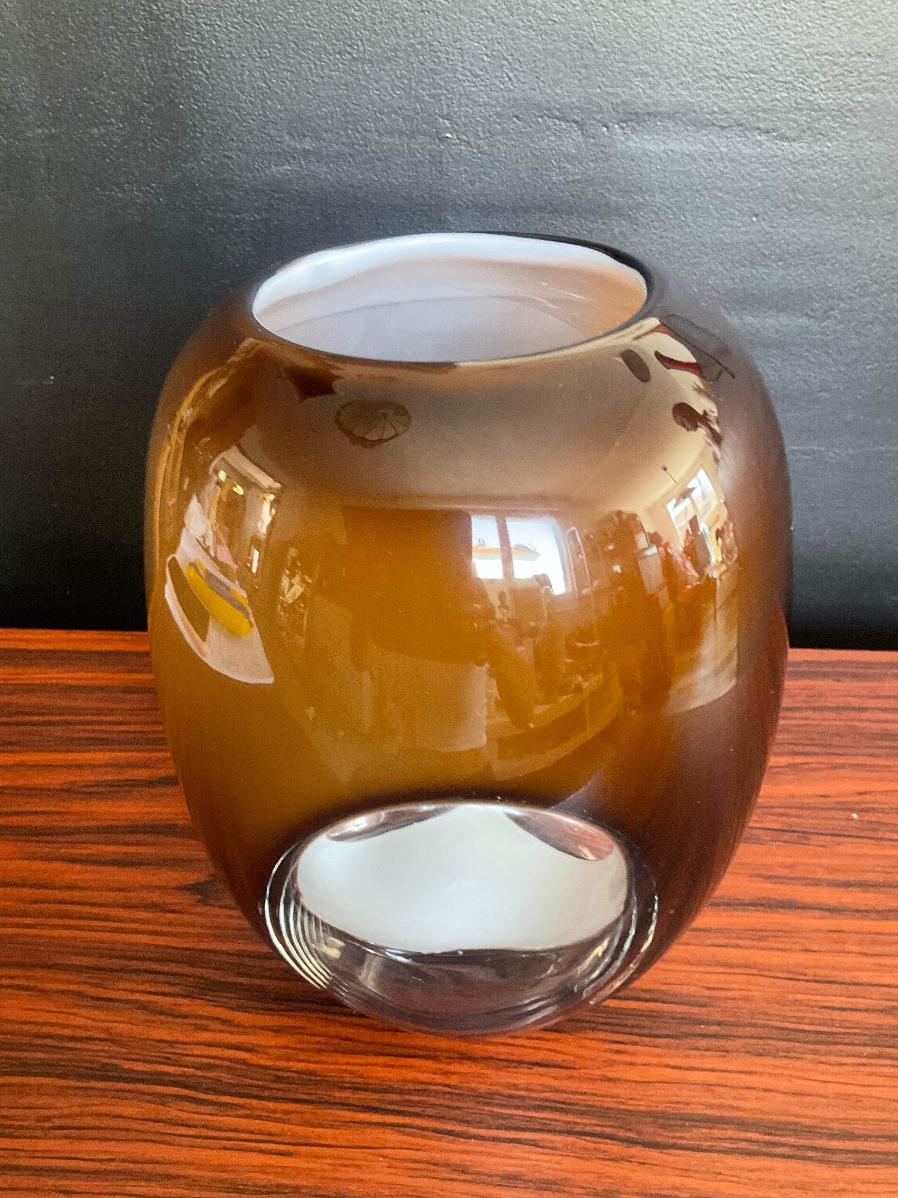 Vase Space Age in triple-layer glass