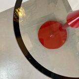 Postmodern Red Side Table, 1980s