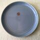 Set de 10 assiettes plates en grès bleu lavande