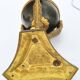Lampe en bronze doré et métal laqué noir