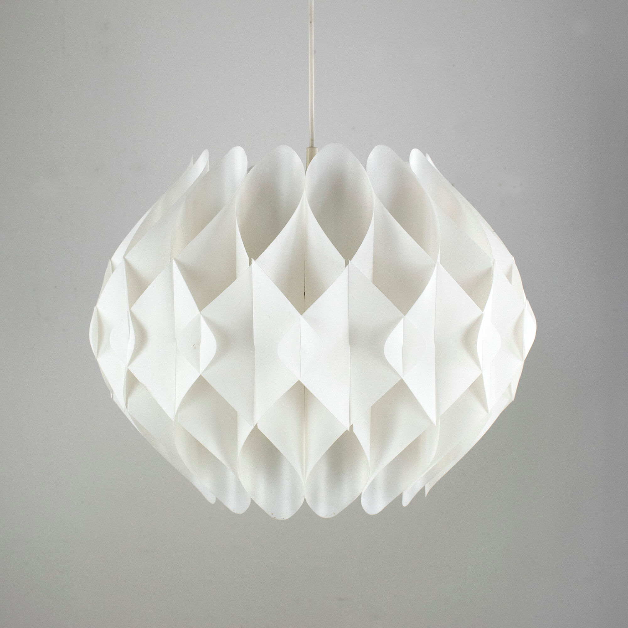 Butterfly hanging lamp by Lars Schiøler for Hoyrup Denmark 1970s