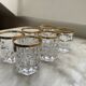 Set of 6 RCR lead crystal whisky glasses, 24% ABV, Italy